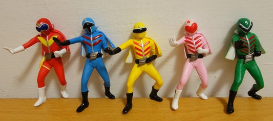 Bandai Himitsu Sentai Gorenger Fiverangers 5 Mini Trading Collection Figure Set - Lavits Figure
 - 1