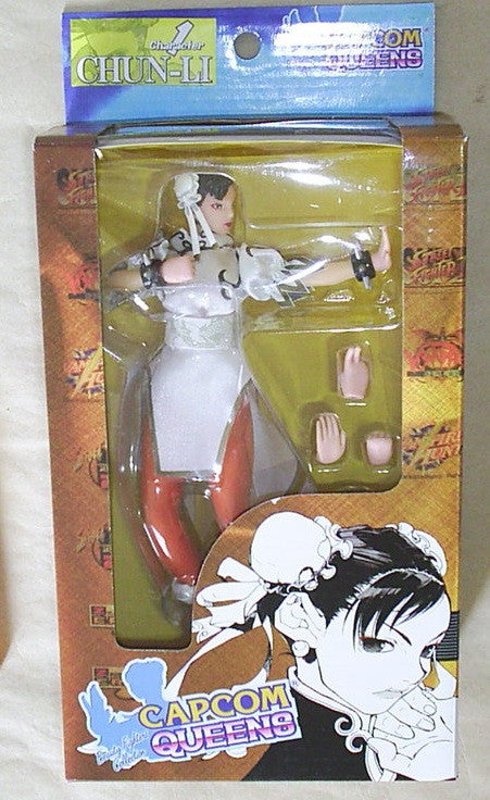 Moby Dick Capcom Queens Street Fighter Chun Li White Ver. 7" Action Figure Set - Lavits Figure
