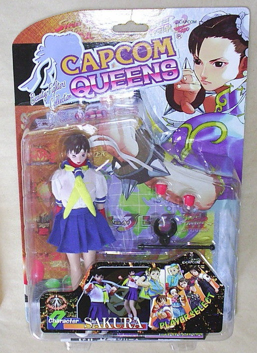 Moby Dick Capcom Queens Street Fighter Sakura 7" Action Figure Set - Lavits Figure
