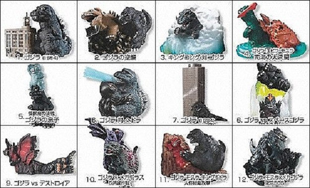 Bandai Godzilla Diforu Directory Fierce Fight 12 Mini Trading Collection Figure Set - Lavits Figure
 - 2