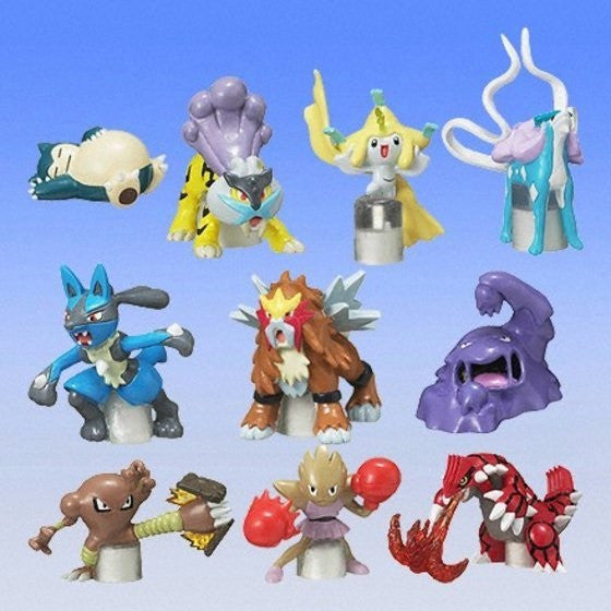 Bandai Pokemon Pocket Monsters Gashapon わざコレ Collection 02 10 Pencil Topper  Figure Set