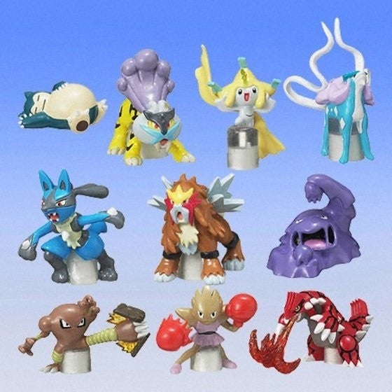 Bandai Pokemon Pocket Monsters Gashapon わざマシンコレクション TM Collection 02 10 Pencil Topper Figure Set - Lavits Figure
 - 2