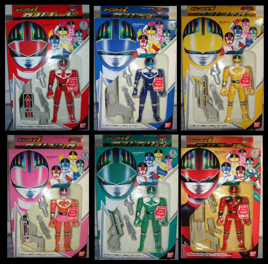 Bandai Power Rangers Time Force Timeranger 6 Fighter Action Collection Figure Set - Lavits Figure
