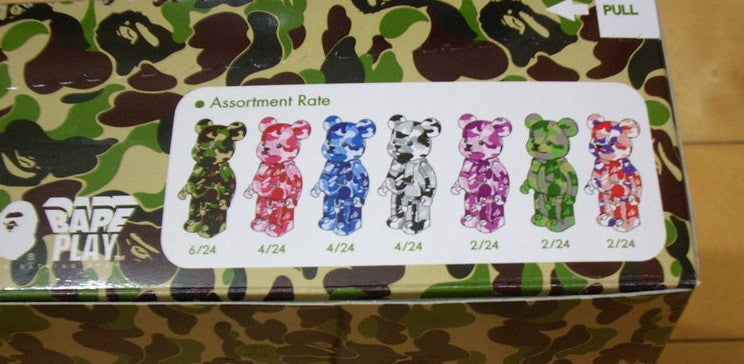 Medicom Toy Be@rbrick 100% A Bathing Ape Bape Play Sealed Box 24 Figure Set - Lavits Figure
 - 2