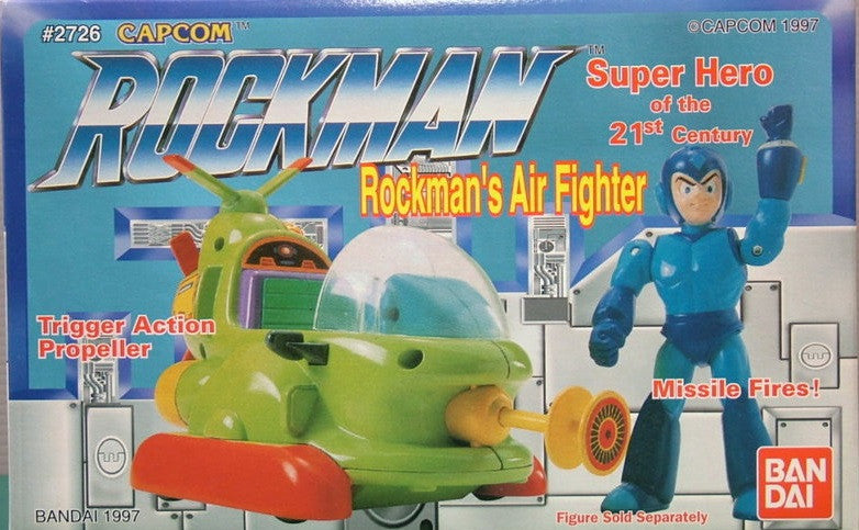 Bandai 1997 Capcom Rockman Air Fighter Trigger Action Propeller Figure Set - Lavits Figure
 - 1