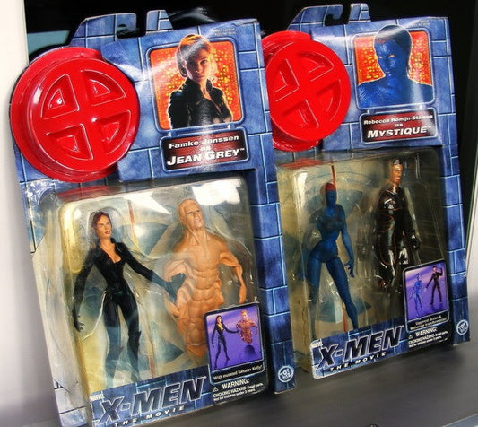 Toybiz 2000 Marvel Heroes X-men The Movie Jean Grey & Mystique 2 6" Action Figure Set - Lavits Figure

