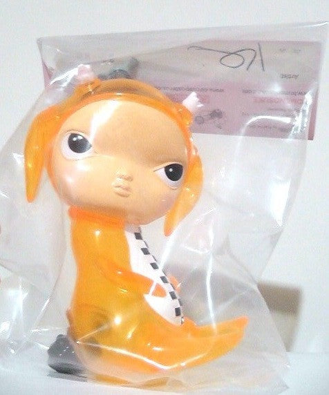 Kathie Olivas 2013 Tomenosuke Circus Posterus Yowohei Kaneko Mirock Toy Calliope Jackalope Wicked Clear Orange Ver 7.5" Vinyl Figure - Lavits Figure
 - 2