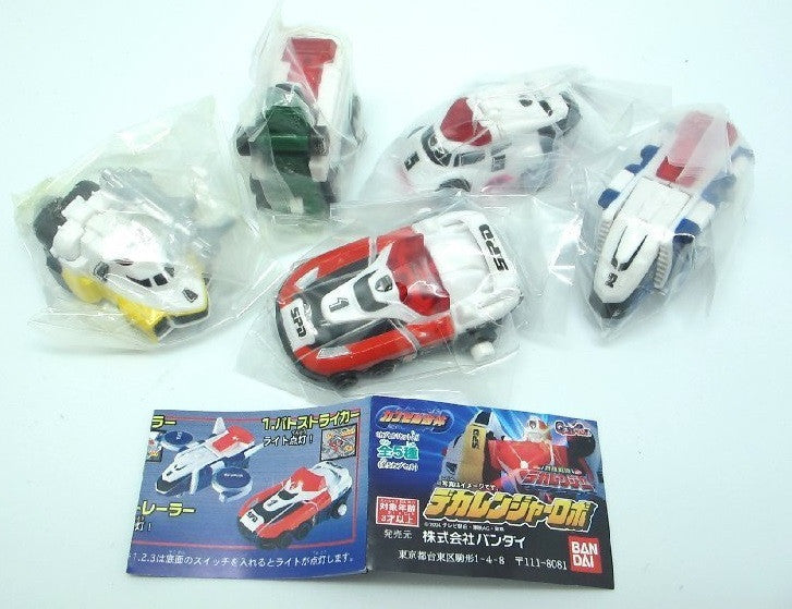 Bandai Power Rangers Dekaranger SPD Space Patrol Delta Gashapon Transformer Car 5 Figure Set - Lavits Figure
 - 3