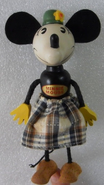 Disney Minnie Mouse Fun-E-Flex Wooden Doll 6" Action Collection Figure - Lavits Figure
 - 1