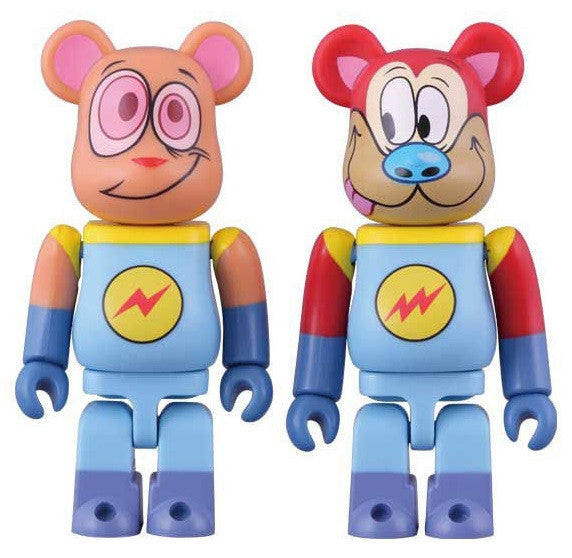 Medicom Toy Be@rbrick 100% Ren & Stimpy Action Figure Set - Lavits Figure
