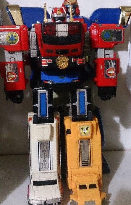 Bandai Power Rangers Gogo Five V Lightspeed Rescue DX Chogokin GD-15 Megazord Action Figure Used - Lavits Figure
 - 1