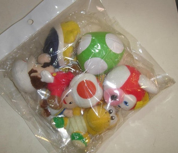 Banpresto Nintendo Super Mario Bros Mascot Mini Plush Doll Part 1 6 Key Chain Figure Set - Lavits Figure
