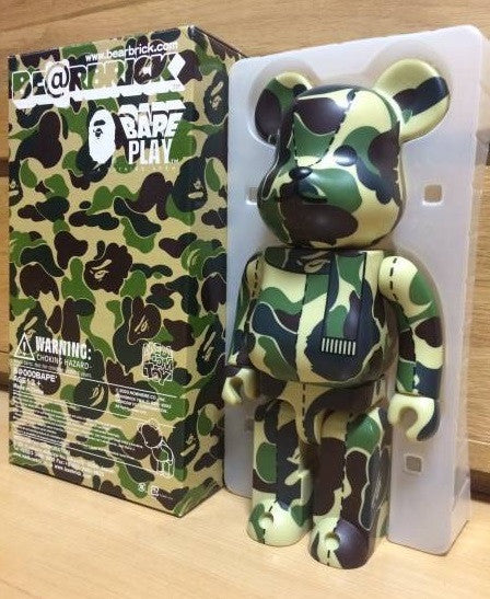 Medicom Toy 2008 Be@rbrick 400% A Bathing Ape Bape Play Brown Ver 11" Action Figure - Lavits Figure
