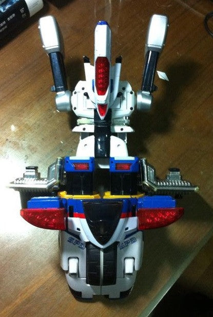 Bandai Power Rangers Dekaranger SPD Space Patrol Delta Patwing DX Dekabikerobo Megazord Action Figure Used - Lavits Figure
 - 2