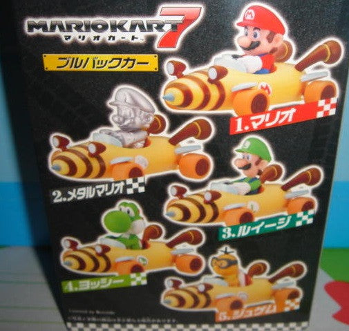 Furuta Super Mario Bros Mario Kart 7 5 Mini Trading Figure Set - Lavits Figure
 - 1