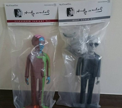 Medicom Toy 2014 Noiguramu VCD Vinyl Collectible Dolls No 218 Andy Warhol 2 9" Vinyl Figure Set - Lavits Figure
