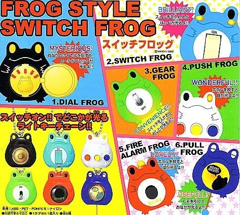 Bandai Frog Style Gashapon Switch Frog 6 Collection Figure Set