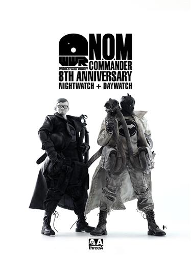 ThreeA 3A Toys Ashley Wood Nom Commander 8th Anniversary Nightwatch + Daywatch Action Figure