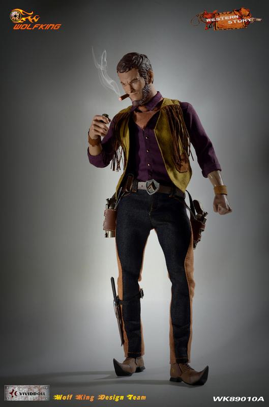 Wolfking 1/6 12" WK89010A Western Story Redhead Denny Action Figure