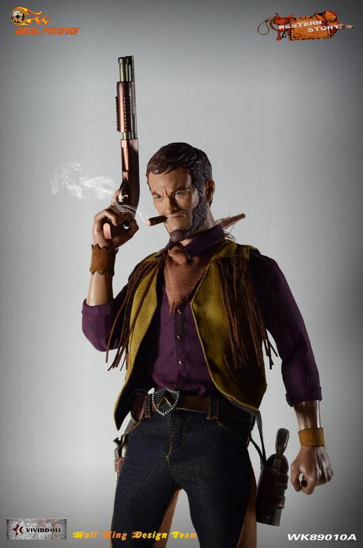 Wolfking 1/6 12" WK89010A Western Story Redhead Denny Action Figure