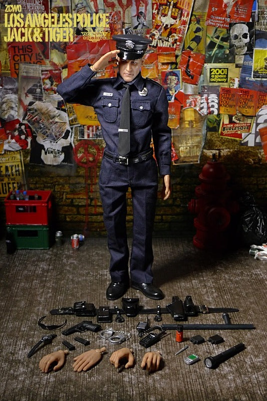 ZCWO 12" 1/6 Los Angeles Police Jack & Tiger Action Figure