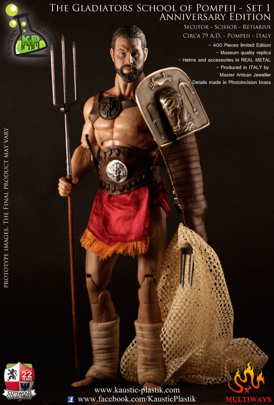 Kaustic Plastik 12" 1/6 KP0004 The Gladiators School Of Pompeii Anniversary Edition Action Figure