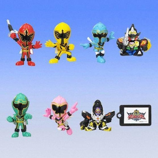 Bandai 2005 Power Rangers Mystic Force Magiranger Gashapon 7 Swing Strap Figure Set