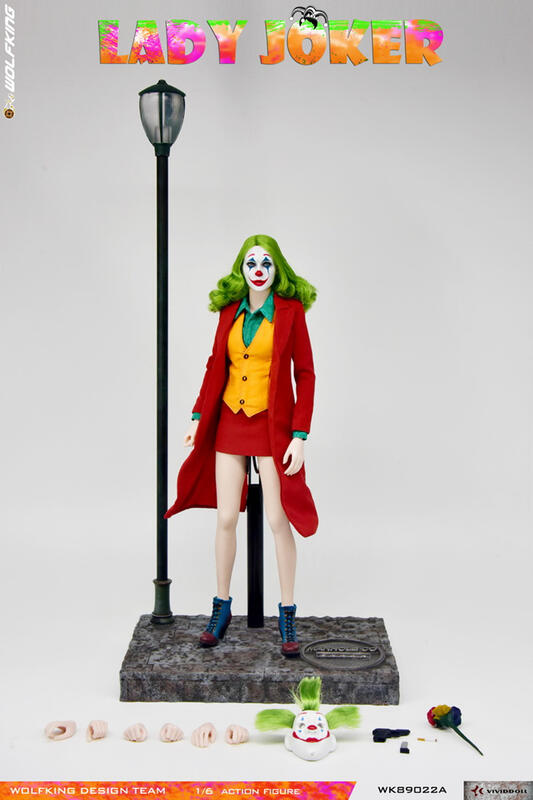 Wolfking 1/6 12" WK89022A Lady Joker Action Figure