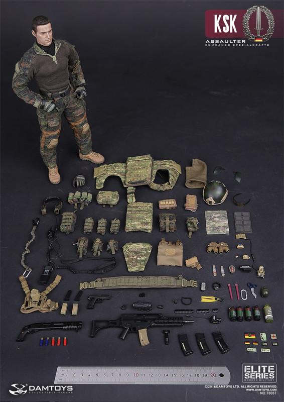 DamToys 1/6 12" 78037 KSK Kommando Spezialkrafte Assulter Modern Military Action Figure