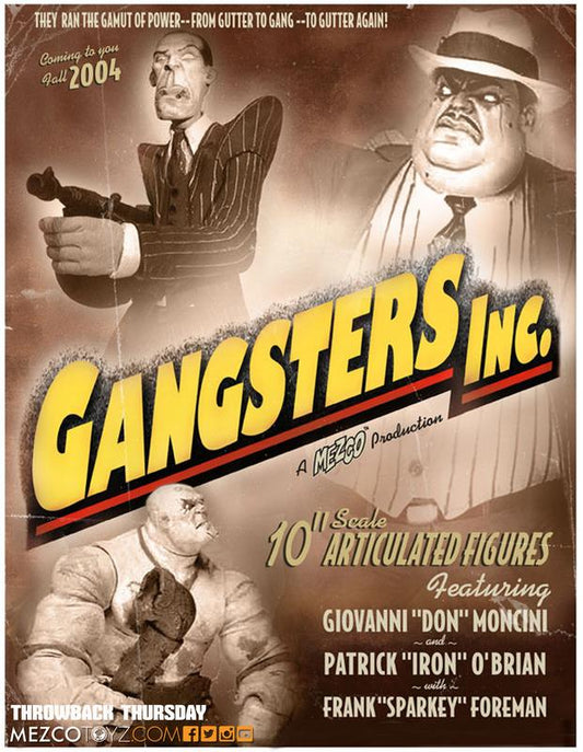 Mezco Toys Gangsters Inc Black & White Giovanni Don Moncini 10" Action Figure