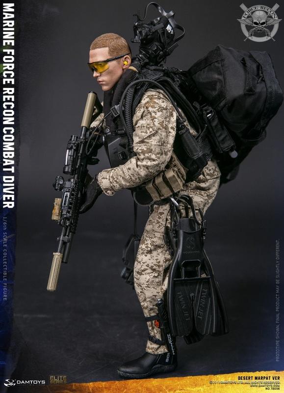 DamToys 1/6 12" Elite Series 78056 Marine Force Recon Combat Diver Action Figure