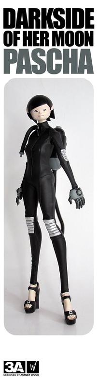 ThreeA 3AA Toys 1/6 12" Ashley Wood The Adventures Of Isobelle Pascha Darkside Of Her Moon Closed Eyes ver Vinyl Action Figure