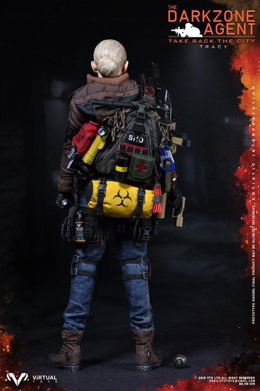 Virtual Toys 12" 1/6 The Darkzone Agent Take Back The City Tracy Action Figure