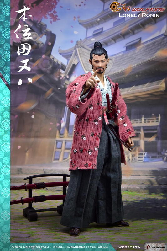 Wolfking 1/6 12" WK89017A Lonely Ronin Action Figure