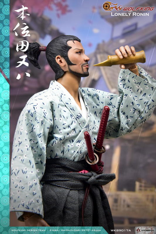 Wolfking 1/6 12" WK89017A Lonely Ronin Action Figure