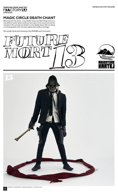 ThreeA 3A Toys 1/6 12" 2018 Ashley Wood Membership Future Mort 13 Magic Circle Death Chant Vinyl Figure Set