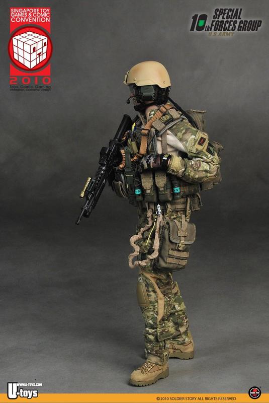 Soldier Story 1/6 12" U.S. Army Singapore Toy Games & Comic Convention 2010 U-Toys 10th Special Forces Group Action Figure