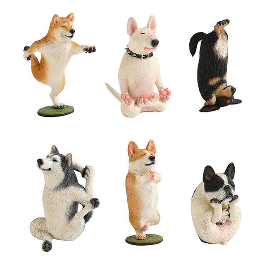 Asakuma Toshio Taiwan Limited Animal Dog's Life Yoga Master ver 6 Trading Figure Set