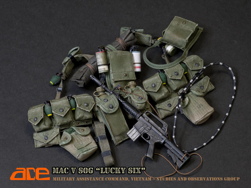 Ace 1/6 12" Military Assistance Command Vietnam Studies and Observations Group Mac V Sog Lucky Six Action Figure