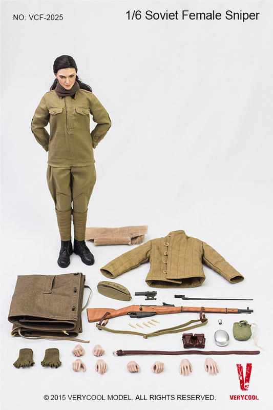 Verycool 1/6 12" VCF-2025 Soviet Female Shooter Action Figure