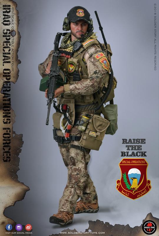 Soldier Story 1/6 12" SS107 ISOF Iraq Special Operations Forces Raise The Black Action Figure