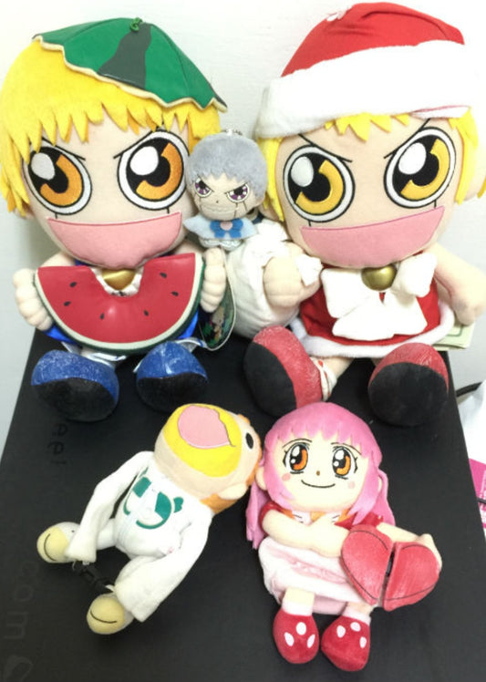 Konjiki No Gash Bell Zatch 5 Plush Doll Figure Set Used