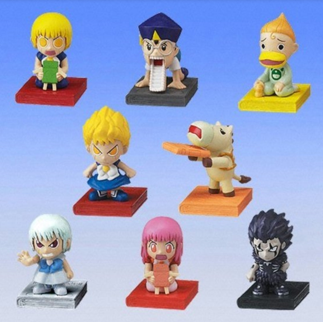 Bandai Konjiki No Gash Bell Zatch Gashapon Character Collection 8 Mini Figure Set