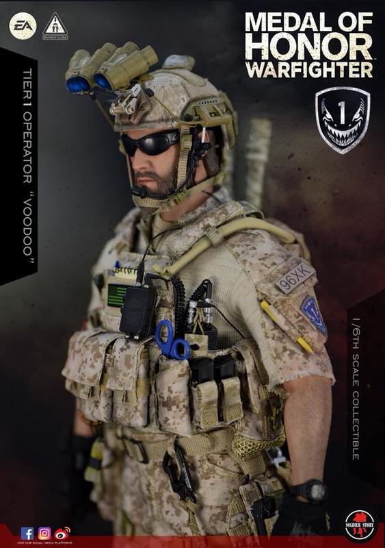 Soldier Story 1/6 12" SS106 Medal of Honor Warfighter Tier1 Operator Voodoo Action Figure