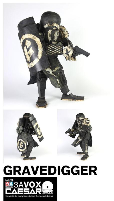 ThreeA 3A Toys 1/12 Ashley Wood WWRp Caesar Gravedigger ver Vinyl Figure