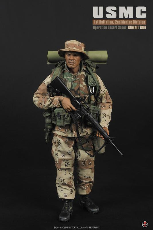 Soldier Story 1/6 12" USMC 1st Battalion 2nd Marine Division Operation Desert Saber Kuwait 1991 Action Figure