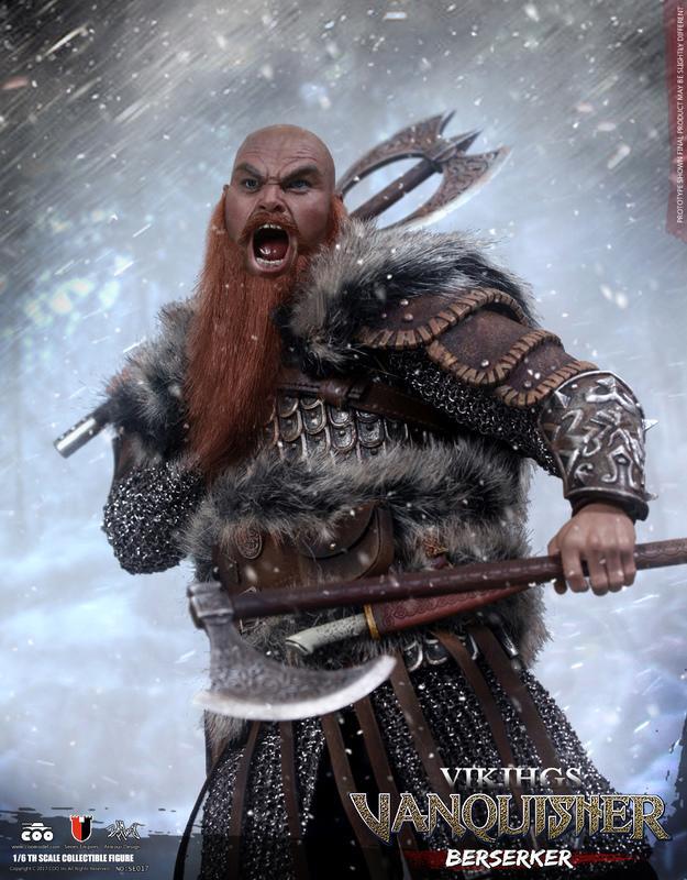 Coomodel 1/6 12" SE017 Viking Vanquisher Berserker Action Figure