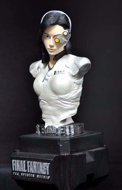 Palisades Final Fantasy Dr Aki Ross Mini Resin Bust 5" Figure Used
