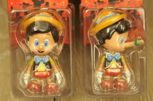 Hot Toys Cosbaby Disney Friends Pinocchio Normal + Secret 2 Mini Action Figure Set Used