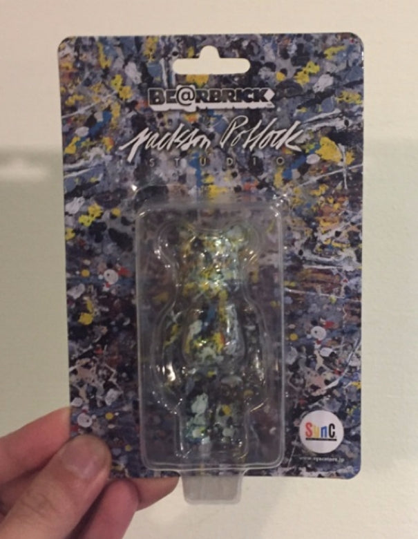 Medicom Toy Be@rbrick 100% Jackson Pollock Studio Ver 3" Vinyl Figure